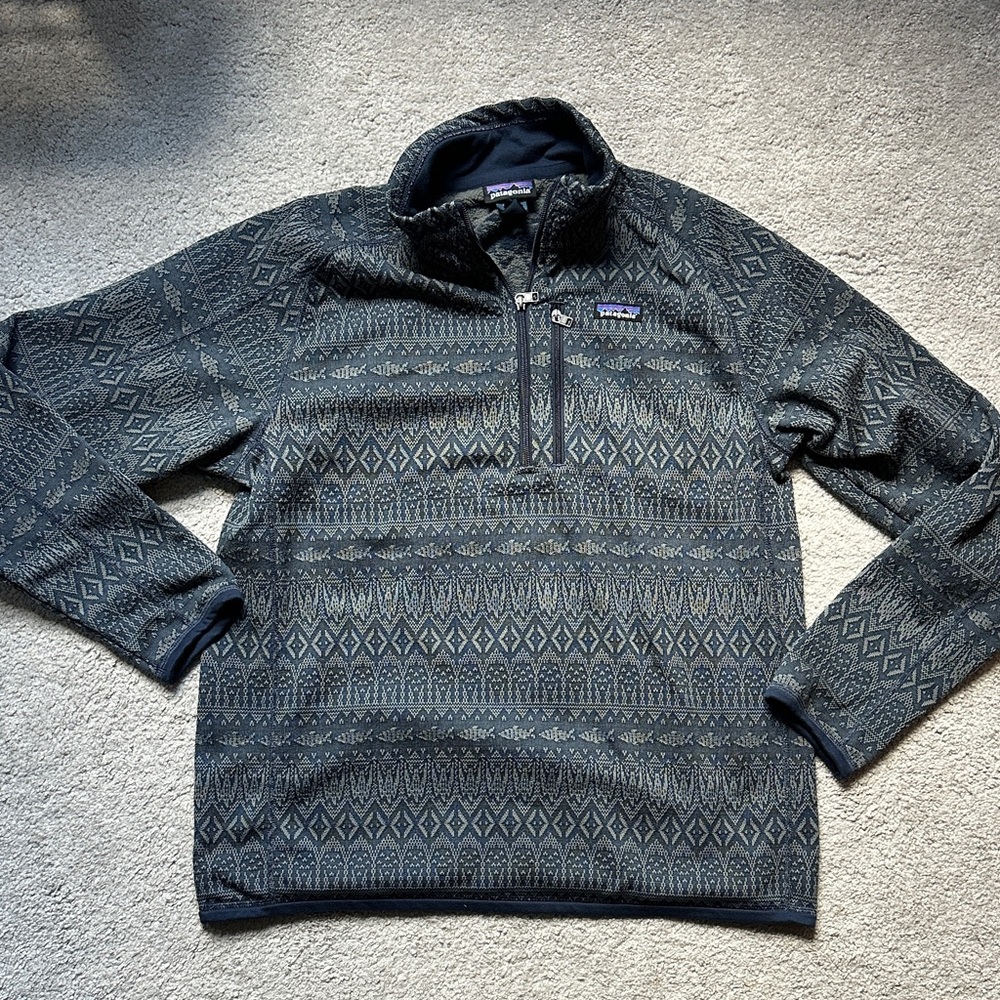 Patagonia Geometric Blue Pullover